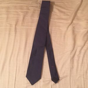J. Crew Silk Navy Blue & Red Polka Dot Tie